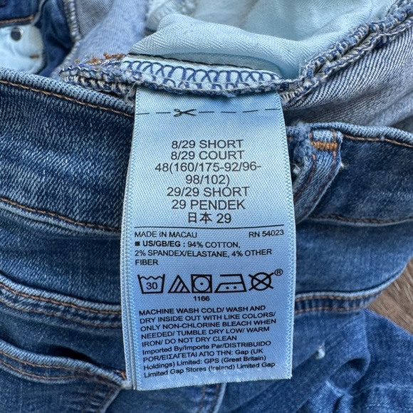 Gap Jeans.  True Skinny.  Women’s size 8/29 Short.  Dark wash. - Picture 6 of 8